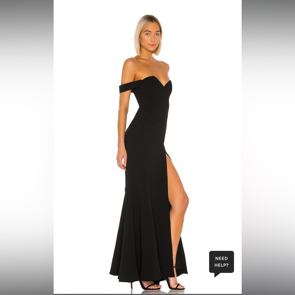 NOOKIE MARACUYA GOWN IN BLACK XXS REVOLVE DRESS